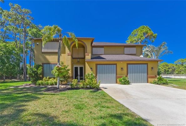 Attached, Backyard, Exterior, Facade, Mediterranean