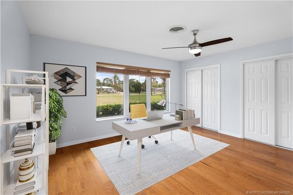 Home Office, Interior, Wood Texture Flooring