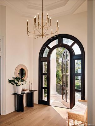 Chandelier, Interior, Wood Texture Flooring