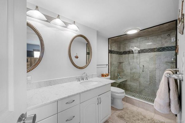 Bathroom, Dual Sink Vanities, Glass Shower, Interior