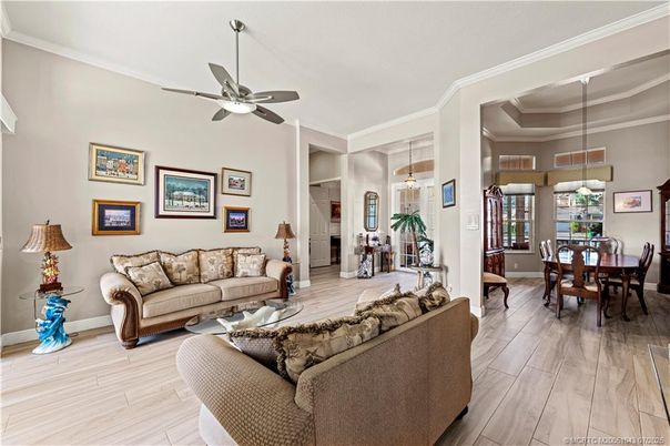 Dining room, Interior, Living room, Pendant Lights, Wood Texture Flooring