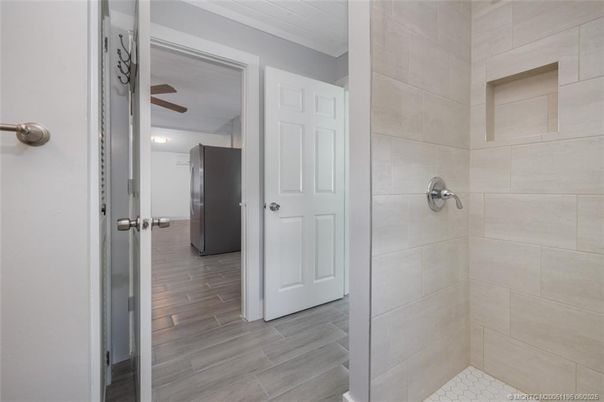 Bathroom, Interior, Wood Texture Flooring