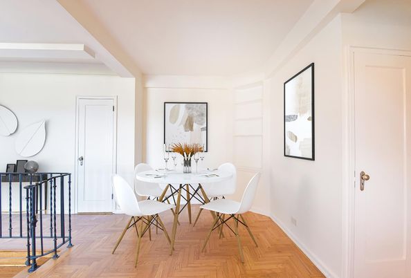 Dining room, Interior, Wood Texture Flooring