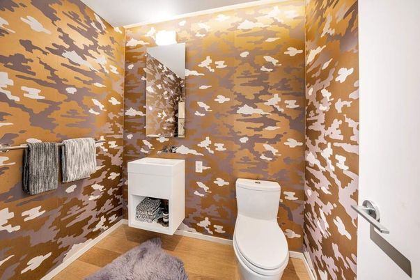 Bathroom, Interior, Wood Texture Flooring