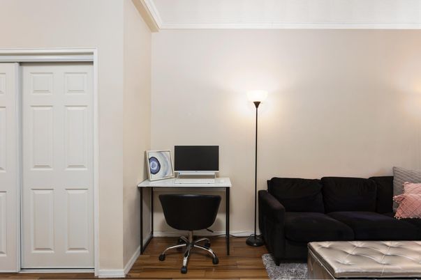 Home Office, Interior, Wood Texture Flooring