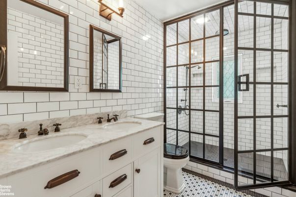 Bathroom, Dual Sink Vanities, Glass Shower, Interior