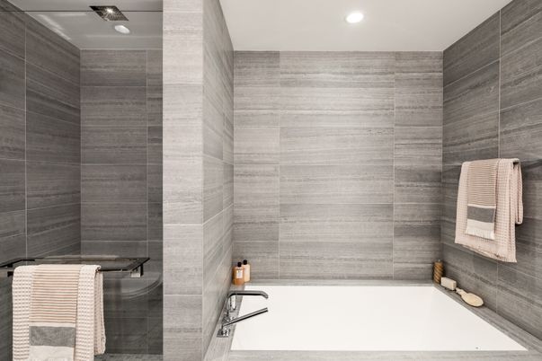 Bathroom, Interior, Recessed Lighting