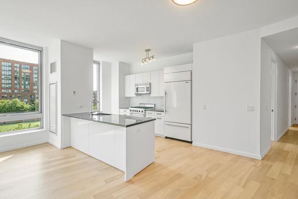 Interior, Kitchen, Pendant Lights, Wood Texture Flooring