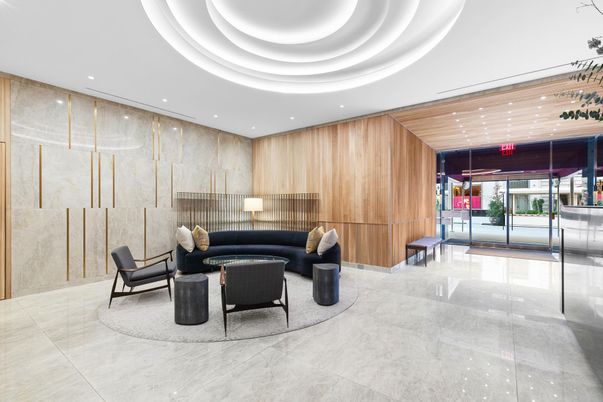 Interior, Living room, Recessed Lighting, Wooden Walls