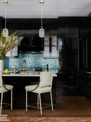 Interior, Kitchen, Pendant Lights, Wood Texture Flooring