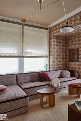 Interior, Living room, Pendant Lights, Stone Walls