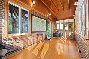 Fireplace, Interior, Stone Walls, Wooden Beams, Wooden Ceilings, Wood Texture Flooring