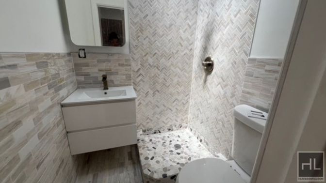 Bathroom, Interior, Wood Texture Flooring