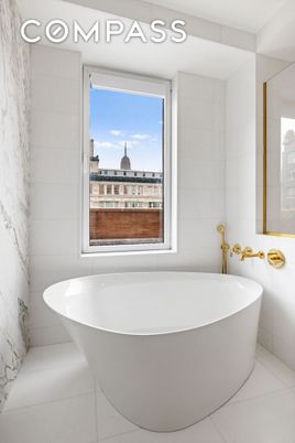 Bathroom, Free Standing Baths, Interior, Marble Walls, Water