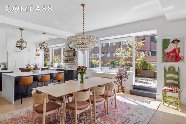 Chandelier, Dining room, Interior, Kitchen, Pendant Lights, Wood Texture Flooring