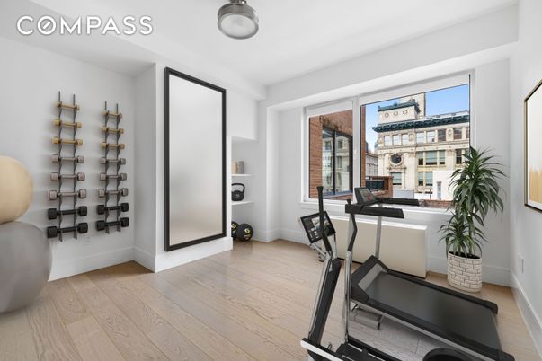 Fitness Equipment, Interior, Wood Texture Flooring