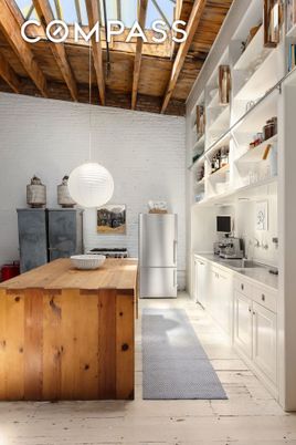 Interior, Kitchen, Pendant Lights, Wooden Beams, Wooden Ceilings, Wood Texture Flooring