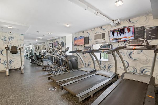Fitness Equipment, Gym, Interior, Recessed Lighting