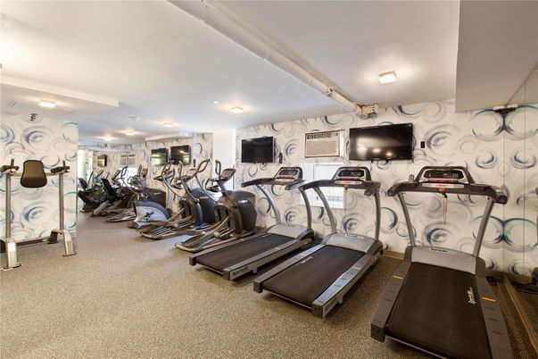 Fitness Equipment, Gym, Interior, Recessed Lighting