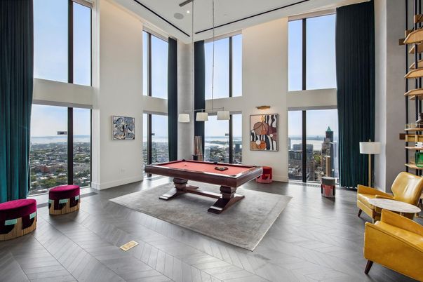 Billiard Table, Game Room, Interior, Wood Texture Flooring