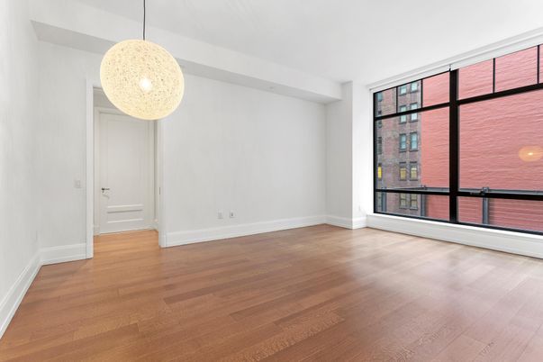 Empty room, Interior, Pendant Lights, Wood Texture Flooring