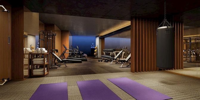 Fitness Equipment, Gym, Interior