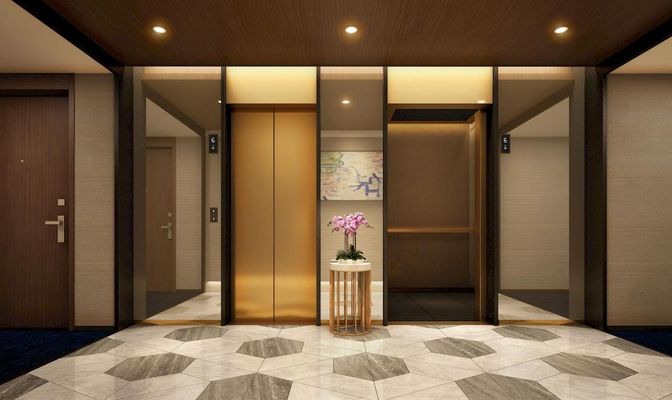 Elevator, Interior, Recessed Lighting