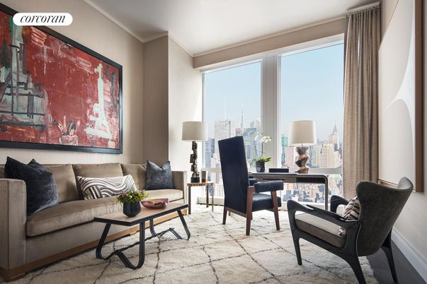 Home Office, Interior, Living room