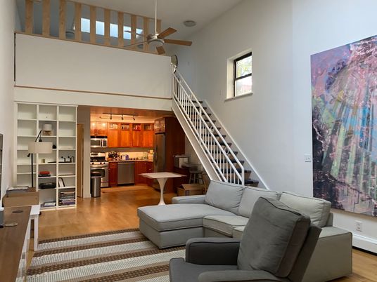 Interior, Kitchen, Living room, Stainless Steel Appliances, Wood Texture Flooring