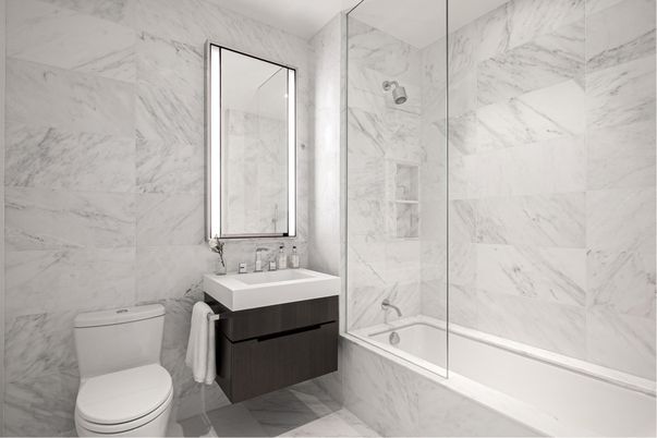 Bathroom, Glass Shower, Interior, Marble, Marble Walls
