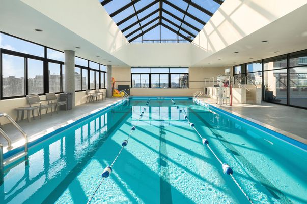 Glass Ceilings, Interior, Pool, Recessed Lighting