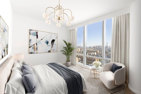 Bedroom, Interior, Pendant Lights