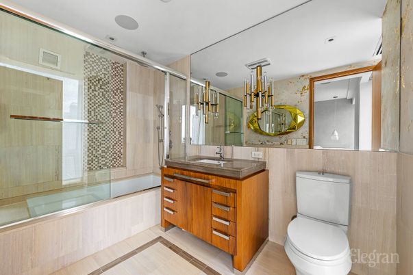 Bathroom, Glass Shower, Interior, Pendant Lights, Recessed Lighting