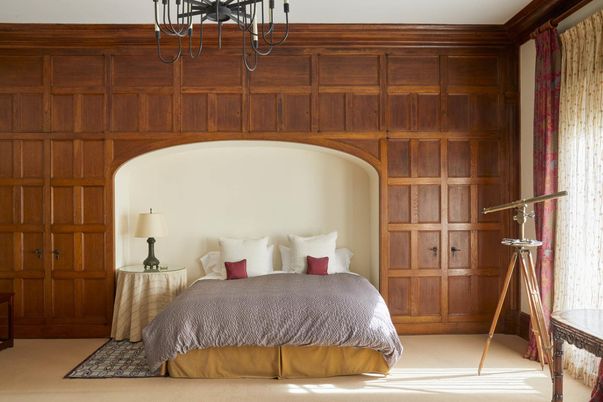 Bedroom, Chandelier, Interior
