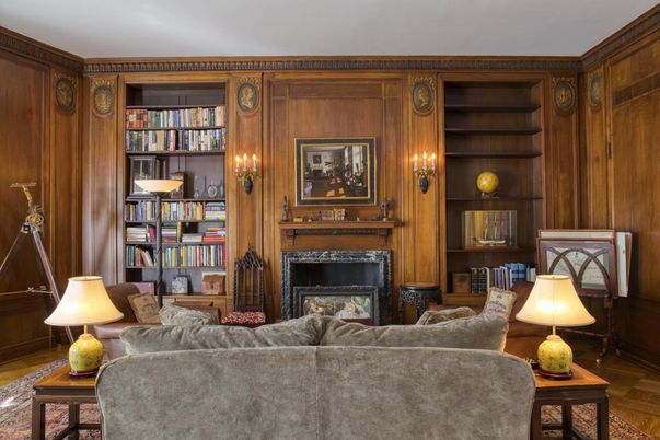 Fireplace, Interior, Living room, Wood Texture Flooring, Wooden Walls