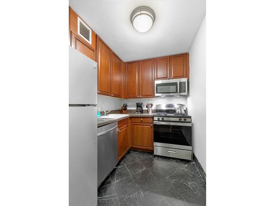 Interior, Kitchen, Marble, Stainless Steel Appliances