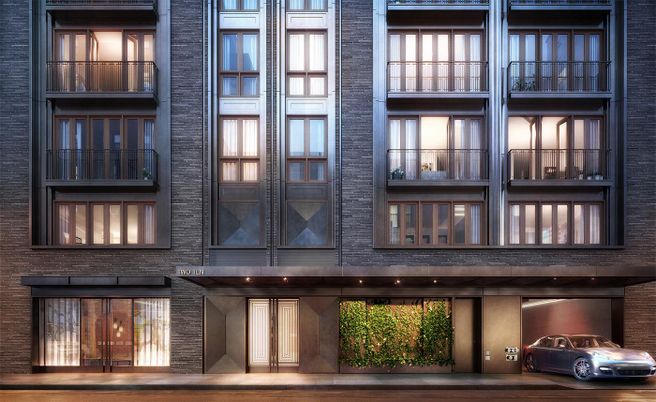 Exterior, Facade, Brick Facade, Rowhouse