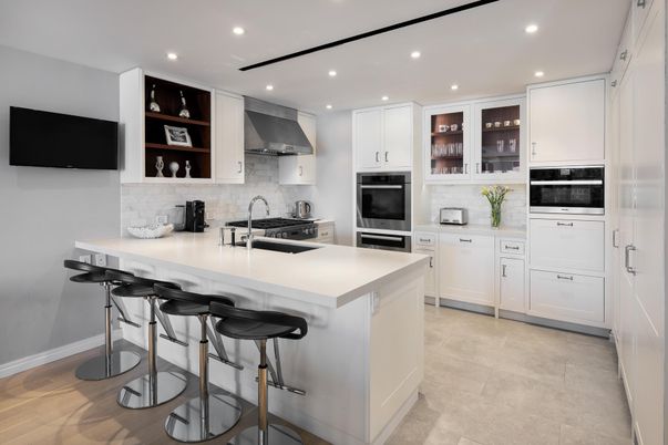 Interior, Kitchen, Recessed Lighting, Stainless Steel Appliances