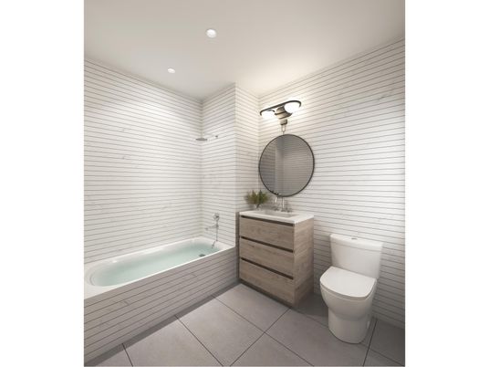 Bathroom, Interior, Recessed Lighting