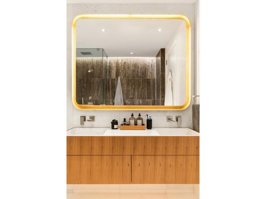 Bathroom, Interior, Recessed Lighting
