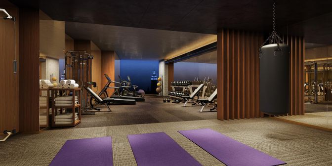 Fitness Equipment, Gym, Interior