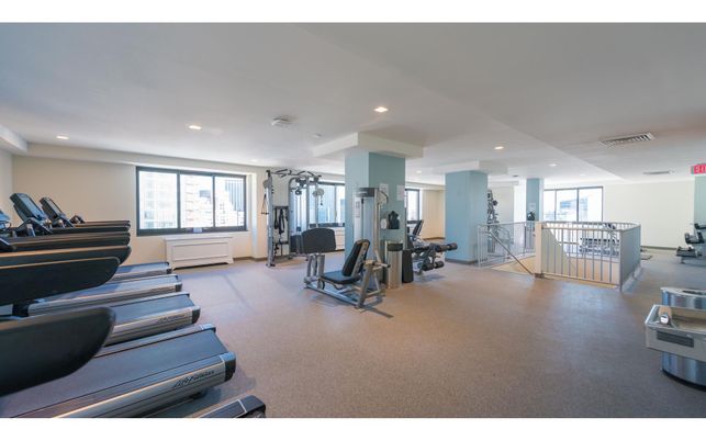 Fitness Equipment, Gym, Interior, Recessed Lighting