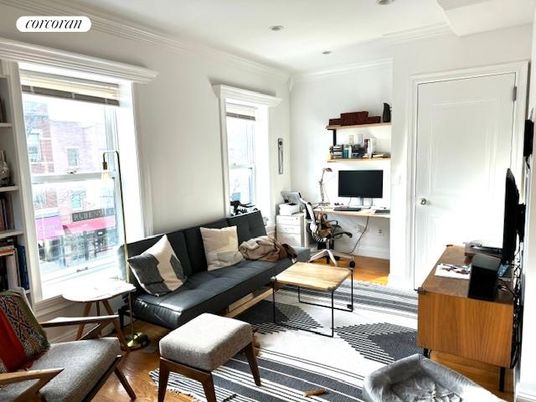 Home Office, Interior, Living room, Recessed Lighting, Wood Texture Flooring