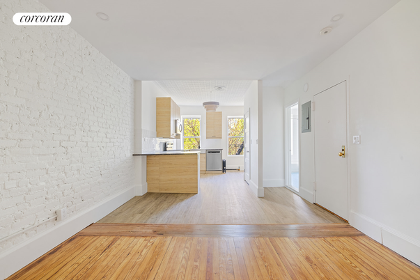 Interior, Kitchen, Wood Texture Flooring