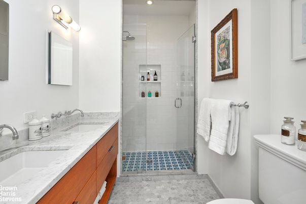 Bathroom, Dual Sink Vanities, Glass Shower, Interior
