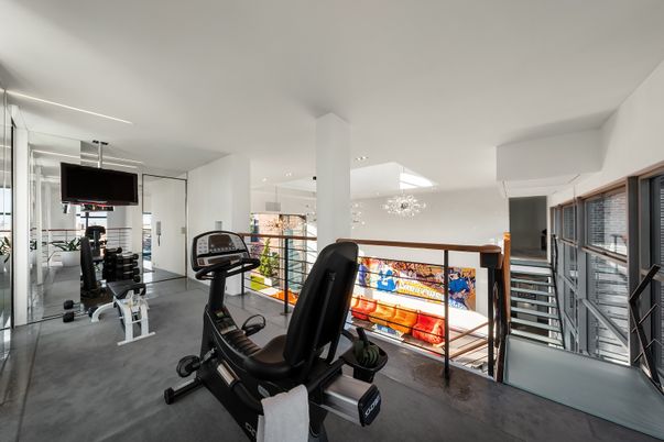 Fitness Equipment, Interior, Recessed Lighting