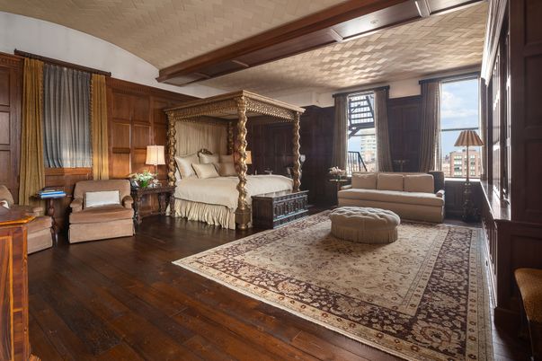 Bedroom, Interior, Wooden Beams, Wood Texture Flooring