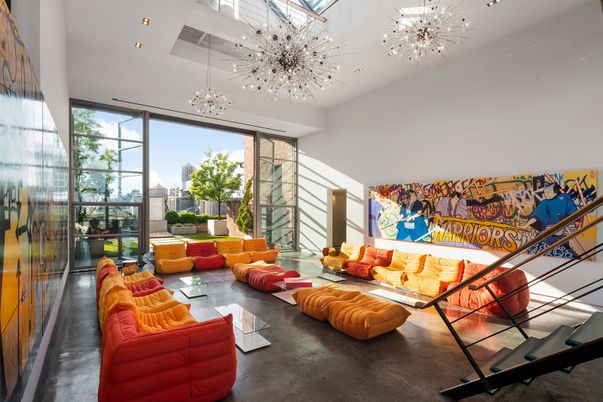 Interior, Living room, Recessed Lighting