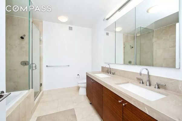 Bathroom, Dual Sink Vanities, Glass Shower, Interior