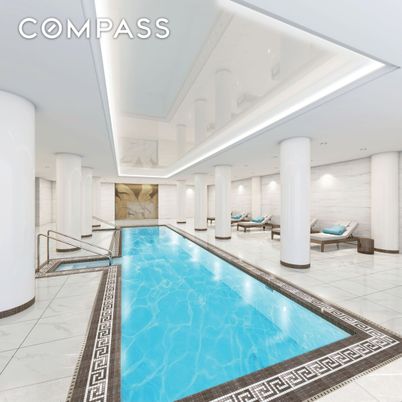 Interior, Marble, Pool, Recessed Lighting